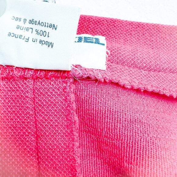 Sonia Rykiel 100% Wool Red Straight Pencil Skirt Back Bow France Size 6-8 - Picture 5 of 7